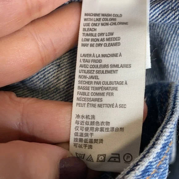 Free People Parker Denim Wrap Skirt size 27/4 - Picture 7 of 8